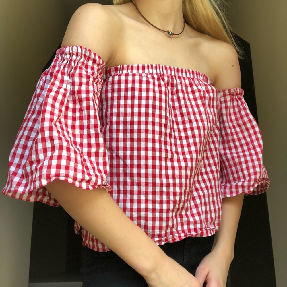 Plaid Elan top